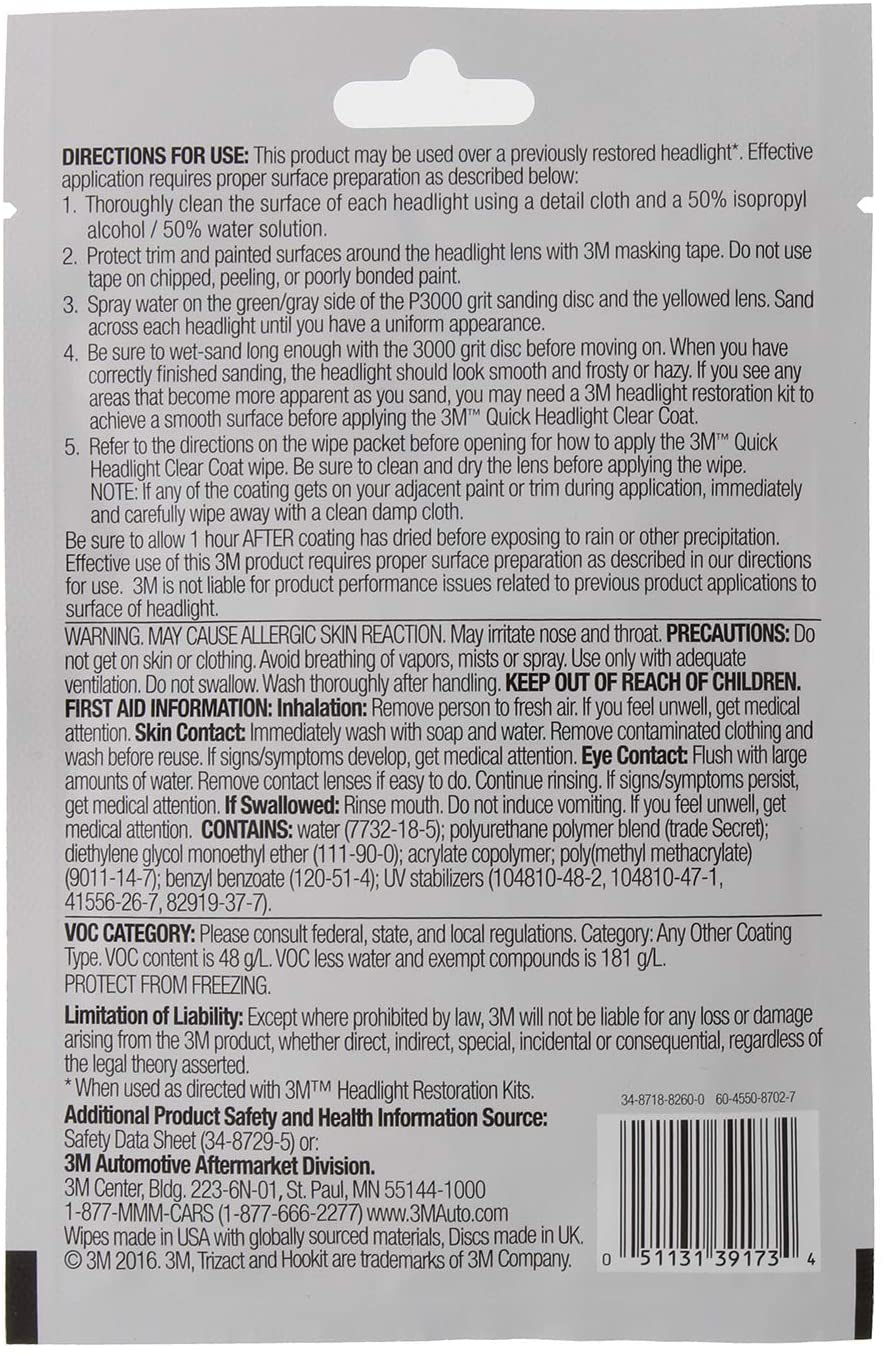 3M Quick Headlight Clear Coat