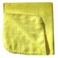 Microfiber Cloth, Medium Duty, 16 in x 16 in, Yellow, Pack of 5